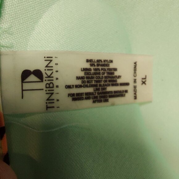 TiniBikini Womens XL Swimsuit Bikini set Beachy Coastal wire Push-up Bra strappy - Picture 9 of 15